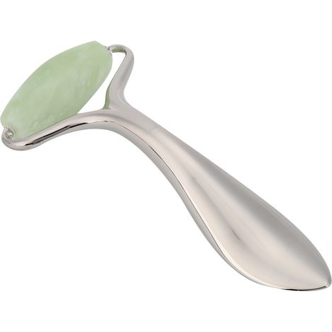 Rouleau de massage facial en pierre de jade pour raffermir la peau, lutter contre les rides et affiner le visage (Jade Hsiuyen) (1/5)