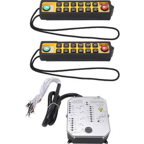 Industrielle Fernbedienung mit zwei Griffen für Brückenkrane, Leistungsüberwachung, AC380V-Funksteuerung, Kran, drahtloser Joystick (1/5)