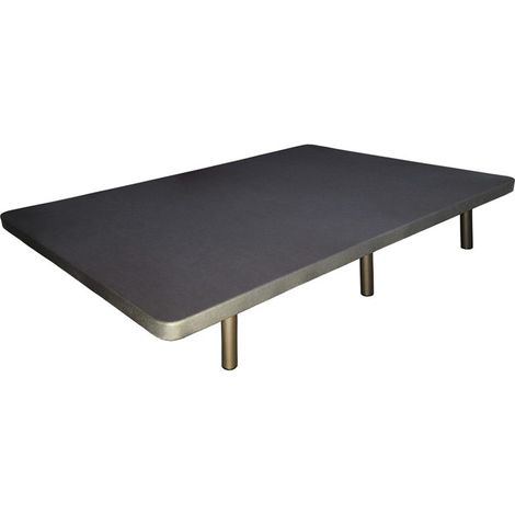 Base Tapizada para Dormitorio 3D Estilo Contemporáneo en Color Gris Antracita con 5 Refuerzos Trasversales 75X190 cm (CON 6 Patas) (1/5)