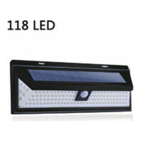 118 LED Solar Lampe 1000 Lumen Wand Licht PIR Motion Sensor IP65 Wasserdicht Outdoor Garten