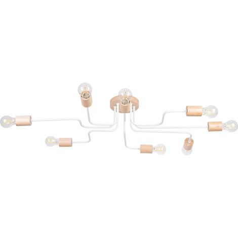 Lámpara Zano blanco, 8 luces (1/5)