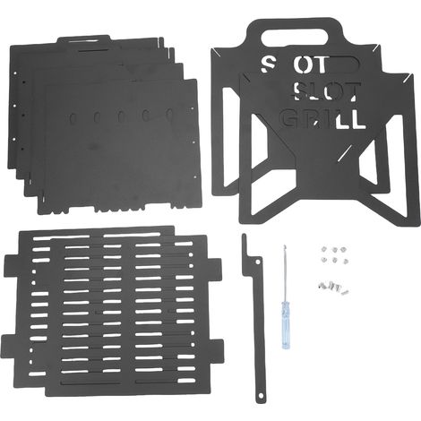 Grille BBQ Portable Pliable en Acier pour un Rangement Facile et des Barbecues Pratiques (1/5)
