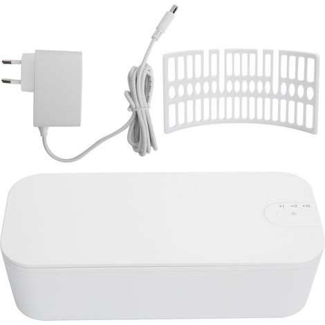 Nettoyeur Ultrasonique Rectangulaire pour Bijoux et Lunettes JL020 24W 100-240V avec Prise UE (1/5)