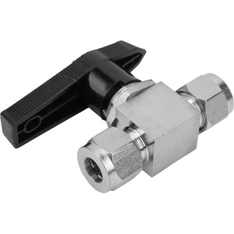 Vanne à aiguille haute pression en acier inoxydable 304 pour la régulation de débit d'eau, de gaz et de liquides SS‑44S6Ф3/8 (1/5)