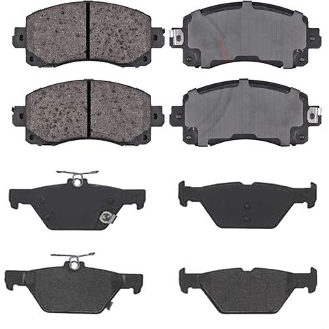 KIT PASTIGLIE FRENO ANTERIORI E POSTERIORI compatibile con SUBARU OUTBACK / PASTIGLIE FRENANTI AUTO OEM P 78 017,P 78 026 / SOSTITUZIONE DIRETTA / BASSA POLVERE / SILENZIOSO