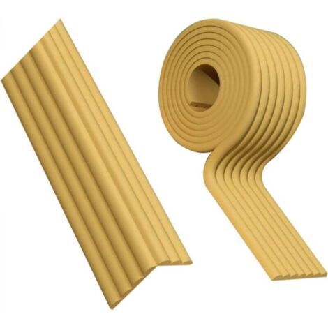 Protections d'angle, bandes de protection de bord, coussins d'angle de meubles en mousse souple résistante (gris, 8 cm de large x 2 m de long).