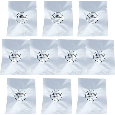 Jeffergarden Lot de 10 recharges de désodorisant pour grille d'aération de voiture, pêche, thé vert, lavande (1/5)