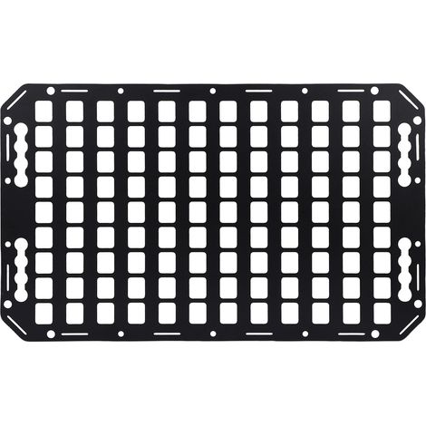 Ortviai Panneau MOLLE en aluminium 635x388 mm pour rail L – Support de rangement polyvalent pour voiture, SUV, camionnette et camping-car