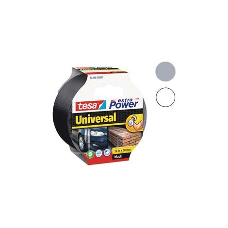 NASTRO TELATO EXTRA POWER UNIVERSALE- - mm.50 in rotoli da mt 10 - bianco - 6 pezzi TESA