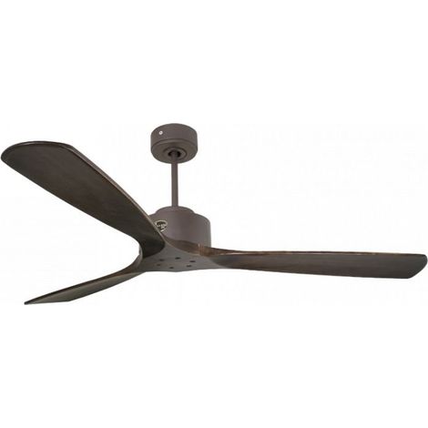 Modulo de KlassFan - Super destratificateur et ventilateur DC 166 cm Chocolat pales bois sombre sans Lumière  30 à 60 m²