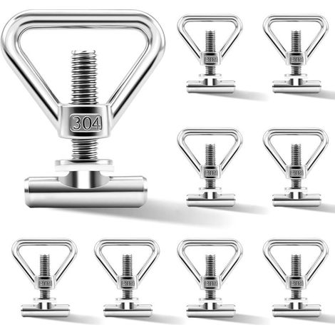Œillets M10 inox lot8 - VW T5 T6 capacité 100kg (1/5)