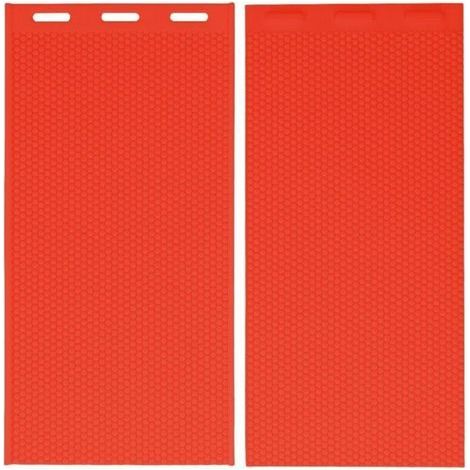 Moule en silicone pour cire d’abeille – 2 pièces, épaisseur 5,4 mm, dimensions 44 x 28 cm, couleur rouge, idéal apiculture et cosmétique (1/4)