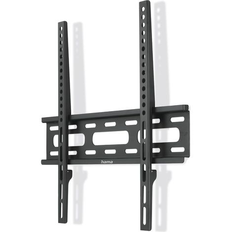Support TV Mural Fixe (Support TV Mural Extra-Plat, 40kg Max, Robuste, pour écrans LCD/LED/OLED/Plasma de 81 cm à 191 cm (32 à 75"), VESA Max 400x400) Noir (1/5)