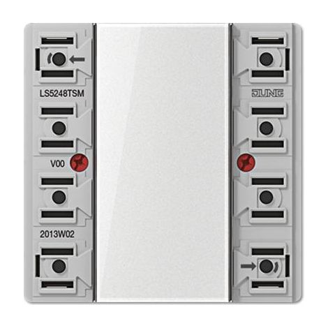 Jung modulo sensore a pulsante 24 V AC/DC, 20 mA, a 4 canali, 8 punti di commutazione, F50, serie LS LS 5248 TSM
