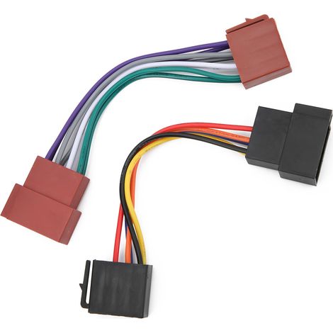 Adaptateur Autoradio Jack 3.5mm Câble Audio Prise ISO Lot Remplacement Peugeot Installation Rapide (1/5)