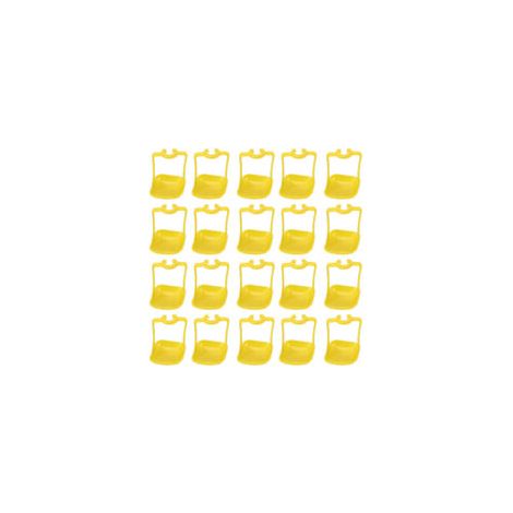 Lot de 20 abreuvoirs automatiques pour poules – Coupelles suspendues – Couleur jaune (1/5)