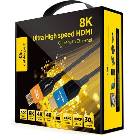 CABLE HDMI GEMBIRD ULTRAALTA VELOCIDAD ETHERNET- SERIE AOC 30M