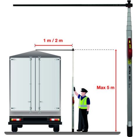 Télémètre TELEFIX METRICA – Bras télescopique 1/2 m pour mesures en hauteur (1/3)
