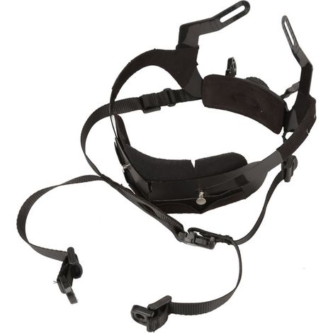 Sangle de fixation de casque ajustable pour sports de plein air - Accessoire noir (1/4)