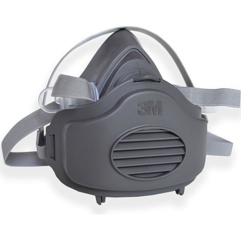 Masque de Protection Poussière 3M 3200, Demi-Masque Réutilisable Anti-Poussière pour Bricolage, Construction, Menuiserie et Mines (1/3)