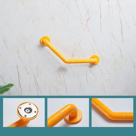 GDHZS- 1 barre d'appui pour baignoires et douches, barre d'équilibre pour salle de bain, barres d'appui pour personnes âgées pour mur, barres d'appui pour handicapés (couleur : jaune, taille : 35 x 3 (1/4)
