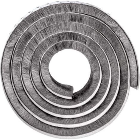 Guarnizione per porte, finestre, isolamento, guarnizione per porte da garage, striscia sigillante autoadesiva, striscia a spazzola, striscia sigillante a spazzola per porte per isolamento acustico con