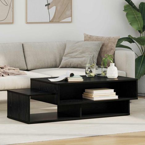Couchtisch Schwarz Eichen-Optik 105 x 50 x 32,5 cm