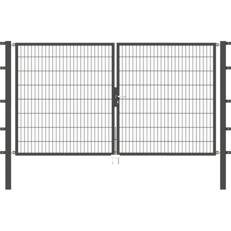 ALBERTS Doppeltor Flexo, fvz.anthr.Kst.b.RAL 7016, lichte BxH3000x1600, PF80x80/2300mm (1/3)
