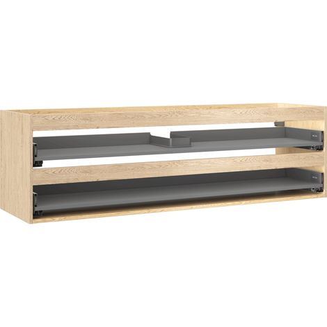 Mexen Box-A cuerpo del gabinete de baño 160 cm, 2 cajones, roble - 91AX0-1600-470-2-81 (1/5)