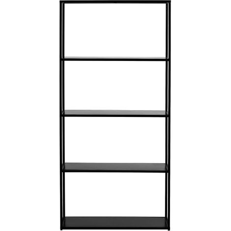 Etagère FILAR en métal - 75 x 27 x 154 cm - Noir (1/5)