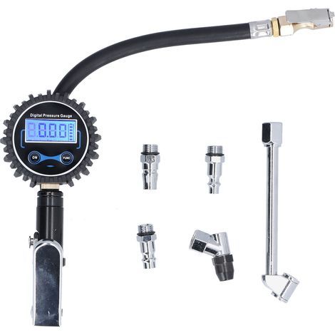 300-PSI-Reifenfüller mit LCD-Digitalanzeige, 4 Stück, für Auto, Transporter, Motorrad und Dirtbike (1/5)