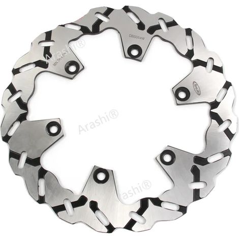Disco de freno de acero inoxidable, compatible con Yamaha T-Max 500, 1 pieza, color plata. (1/2)