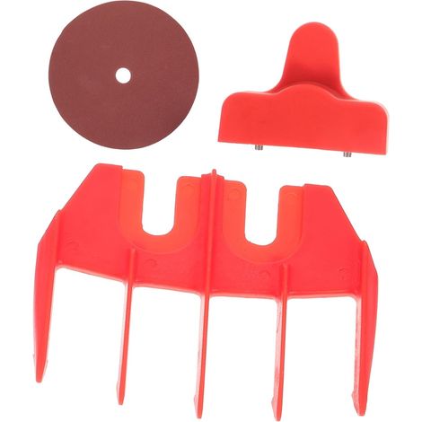 Affûteur Tondeuse Moutons Plastique 3 Pièces Poignée Ergonomique Papier Abrasif, Pince D’Affûtage, Peigne Positionneur, Règle Métrée, Travaux Professionnels en Ferme (1/5)