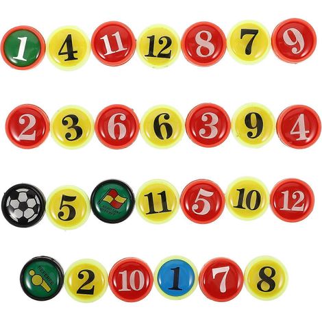 Lot de 27 aimants de rechange pour tableau d'entraînement de football (petits aimants) (1/5)