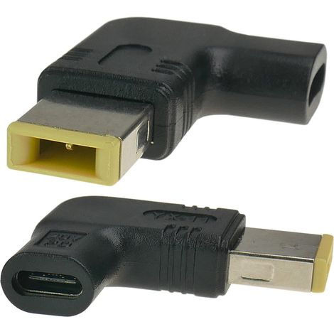 Adaptador USB-C para alimentar un portátil con un conector de 11,0 x 4,5 mm + pines.