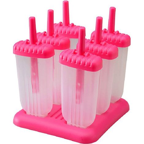 Eisform aus BPA-freiem, lebensmittelechtem Silikon – für selbstgemachtes, frisches Eis am Stiel – 12er-Pack (1/5)