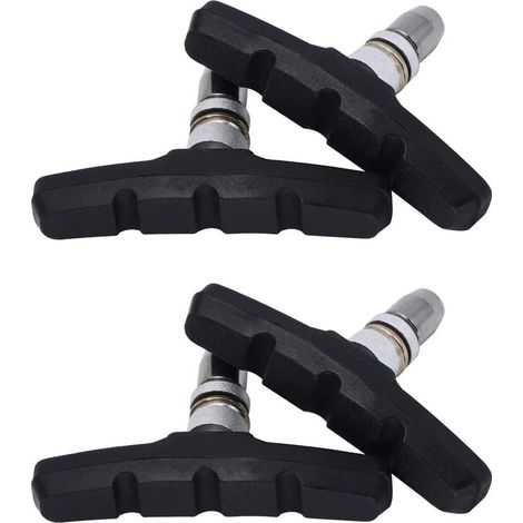 Lot de 2 paires de plaquettes de frein pour Shimano, Tektro, Avid, Sram, XLC UVM I Haute puissance de freinage, lot de 4 patins de frein avant et arrière (1/5)