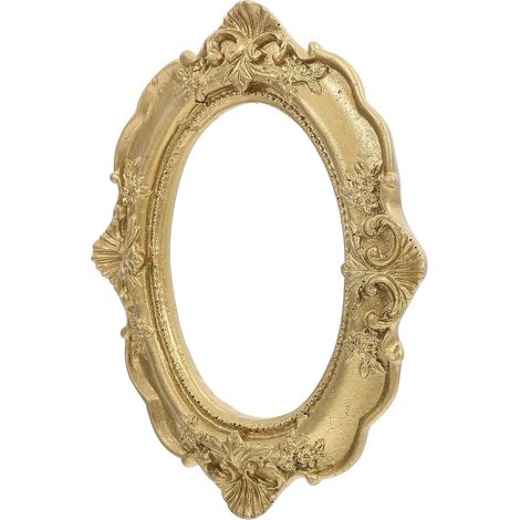 Cadre Photo Vintage en Plâtre Or Texture, Porte-Photo Décoratif au Style Rétro Élégant, pour Bureau ou Salle à Manger (1/5)
