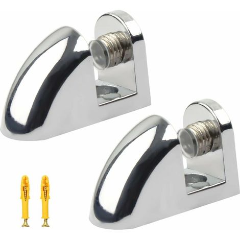 Glasregalhalterung, Glasklemme - 2 Stück, glatte Oberflächenplatte 6 bis 10 mm dick, Holzregale (Prat-AquaForge)