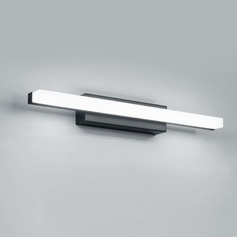 Lampe Miroir Salle de Bain 40CM LED Applique Murale Blanc Froid 6000K, 9W Éclairage 800LM Lumiere IP44 Luminaire Noir Lampe Armoire Bathroom Vanity Light dessus Lavabo 230V Douche Vasque (1/5)