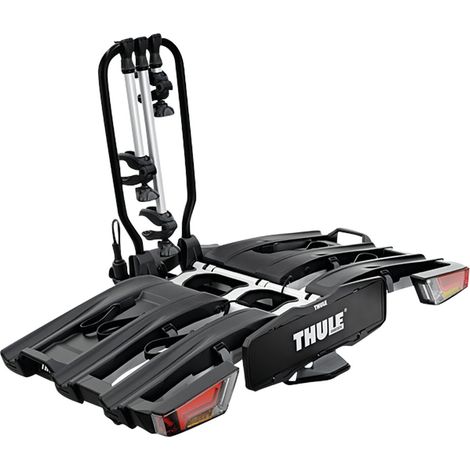 Porte-vélos EasyFold XT 13pin sur boule d'attelage 3 vélos – Charge max 60 kg – Pliable et compact – Accès coffre facilité – Thule