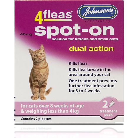 JVP 4 Fleas Spot On Kitten 40mg PK6 - 720704 (1/5)