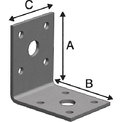 SIMPSON STRONG TIE Raccord angulaire FLVW40/100 FLVW40/100 53x53 mm 100 pièces ( 3000257534 ) (1/2)