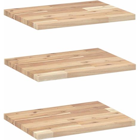 Maison Exclusive - Schweberegale 3 Stk. 40x30x2 cm Massivholz Aka