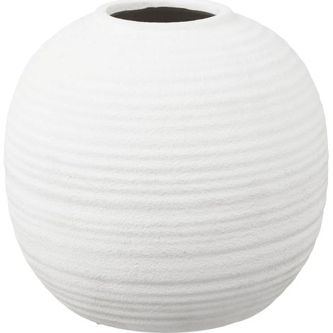 Vase KOUGLI H 28cm – Céramique blanche (1/5)