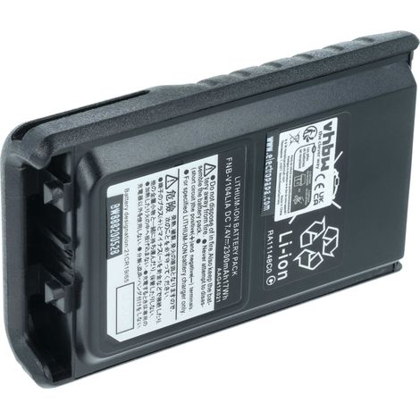 vhbw 1x Akku kompatibel mit Yaesu Vertex VX-231L, VX-234, VX-230, VX-231 Funkgerät, Walkie Talkie (1600 mAh, 7,4 V, Li-Ion)