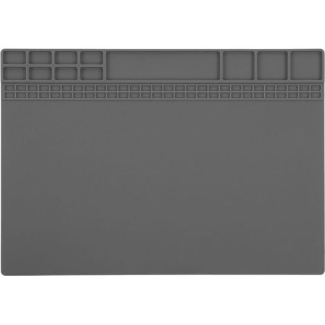 Jeffergarden Tapis isolant de soudure électronique en silicone résistant à la chaleur, gris (1/5)