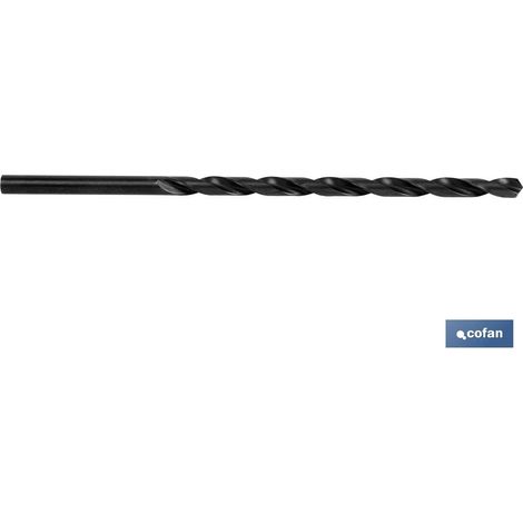 Mèche en acier HSS extra longue pour métal DIN338N-118º (Ø8 x 240 mm.) COFAN 098780240