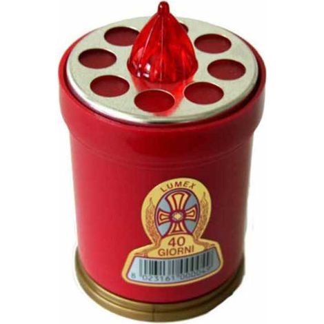 Cero Votivo Lumi Batería GG 40 Básico Rojo Ater
