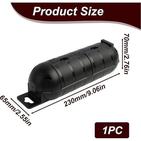 Boite Etanche Electrique Exterieur IP44, Boitier Protection pour Rallonge et Connecteurs, Cache Prise Exterieure Etanche Sécurisé pour Jardin Camping Pompes Tondeuse Décorations Noël Outils Extérieurs (1/4)